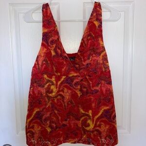 Medium red tie-dye Metrostyle top